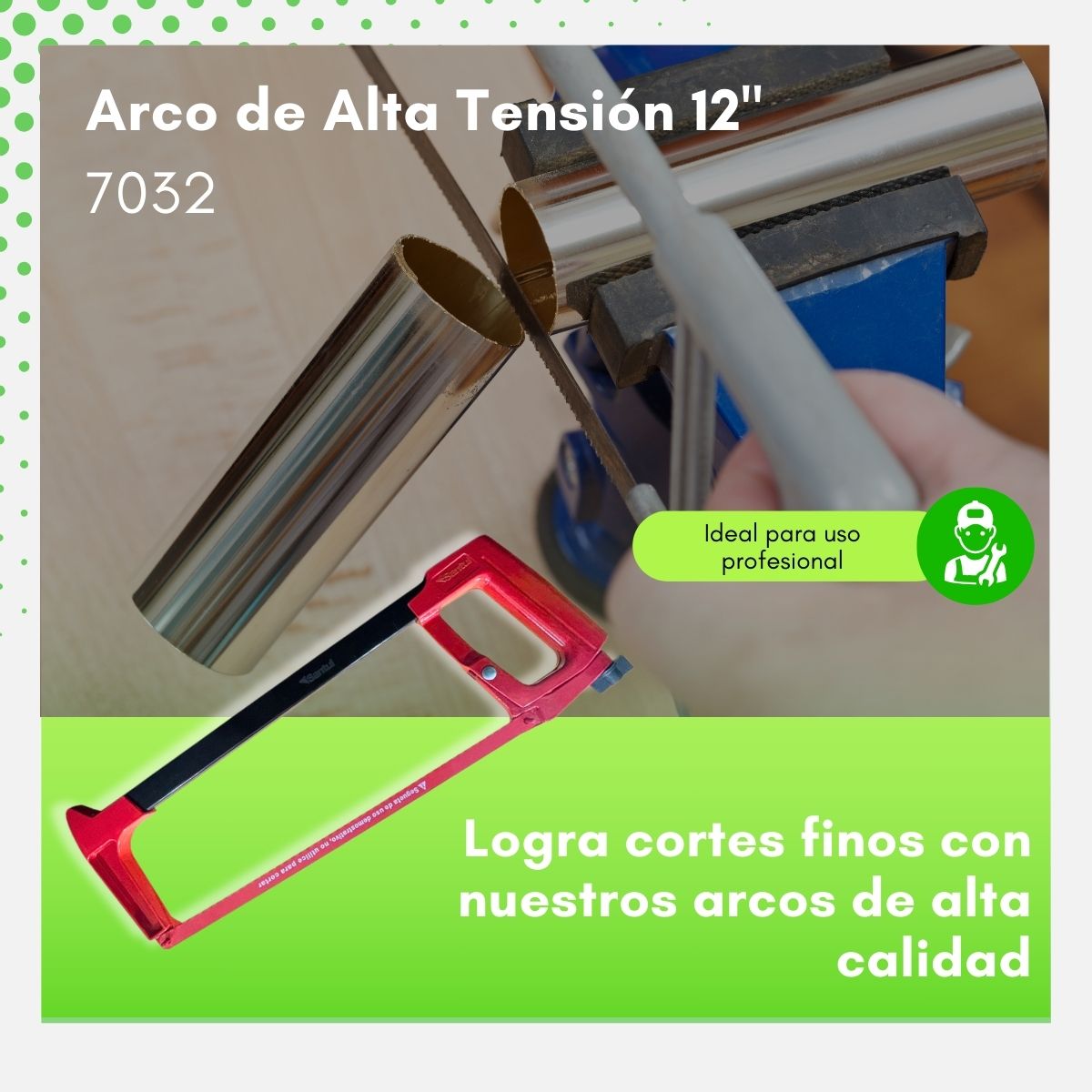 ARCO P/SEGUETA, PUÑO DE ALUMINIO - 7032