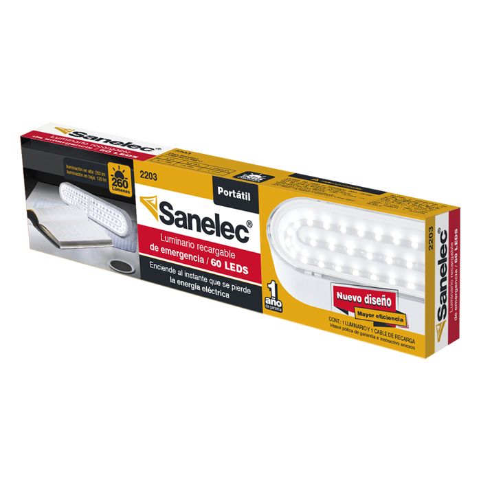 Luminario de emergencia recargable PRO 60 Leds - 2203