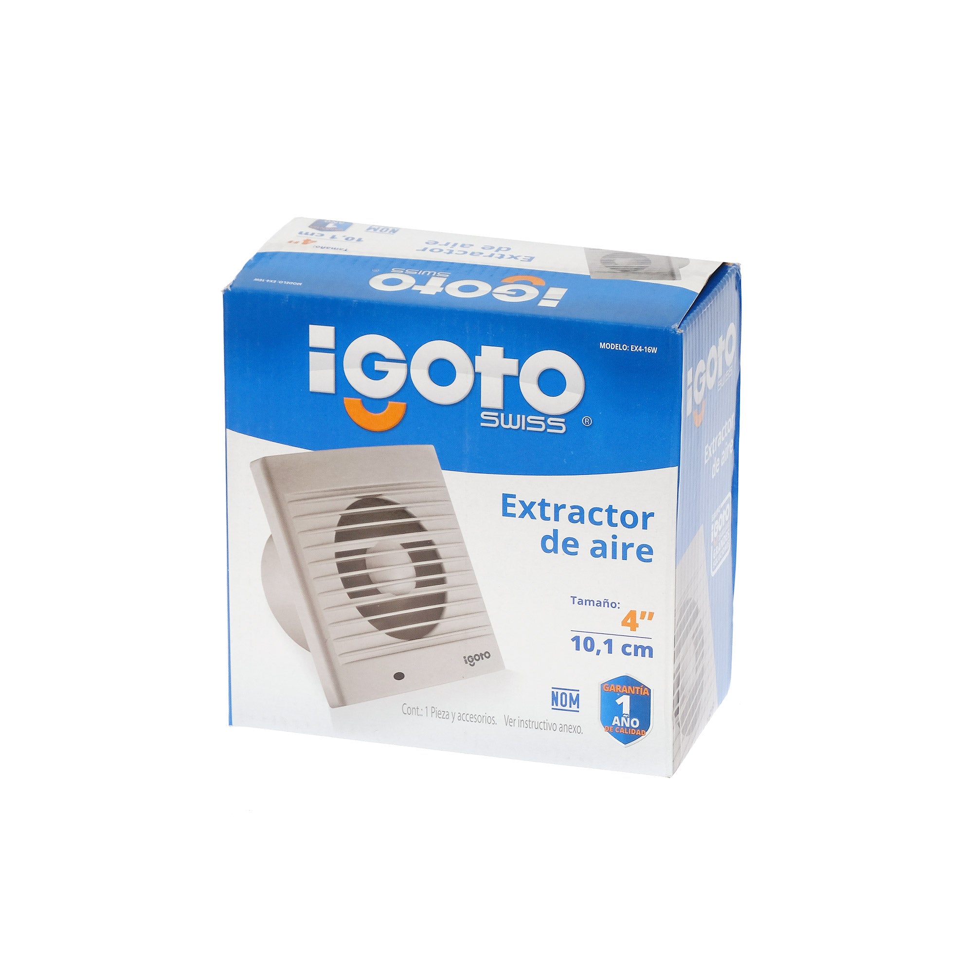 Igoto Ex416w Extractor De Aire Empotrable 16w Blanco - EX4-16W