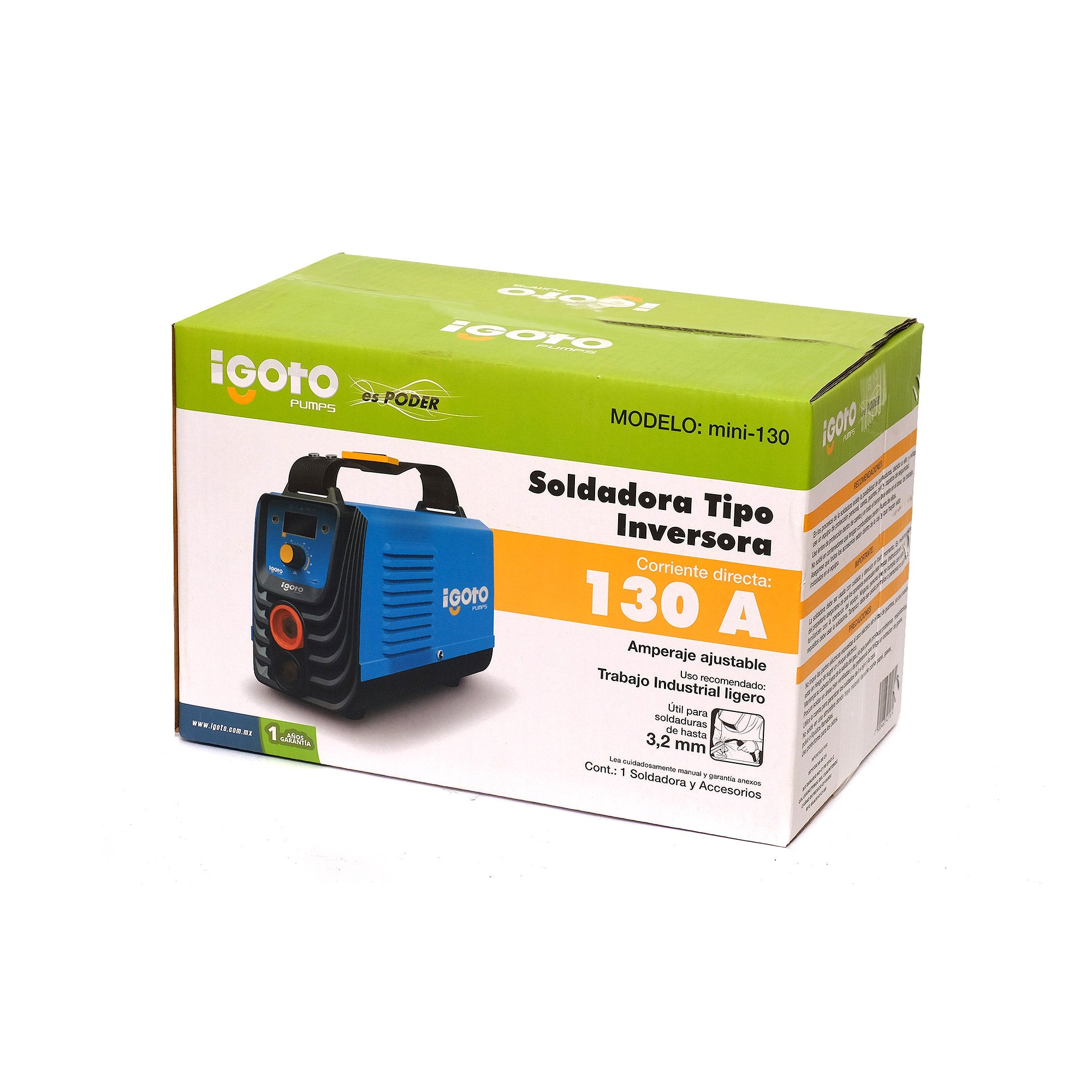 Soldadora Inverter Igoto Mini-130 110v/220v