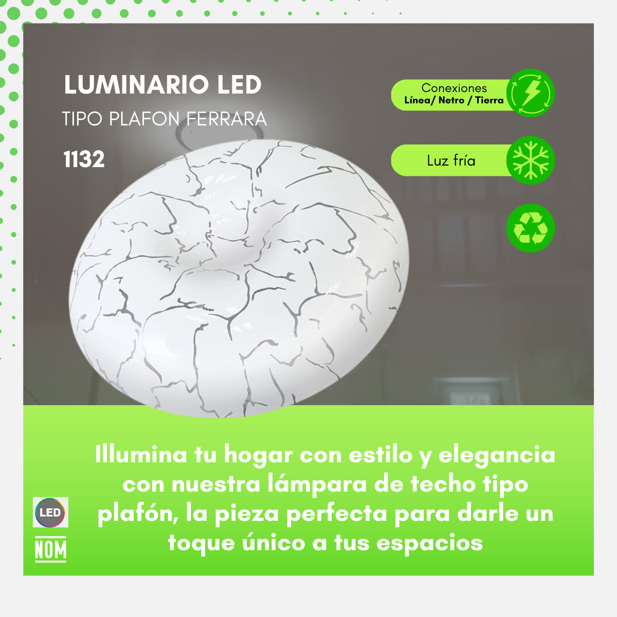 PLAFON LED 12W FERRARA - 1132